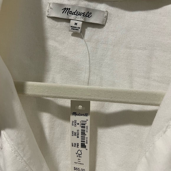 Madewell Linen top NWT - Picture 5 of 5